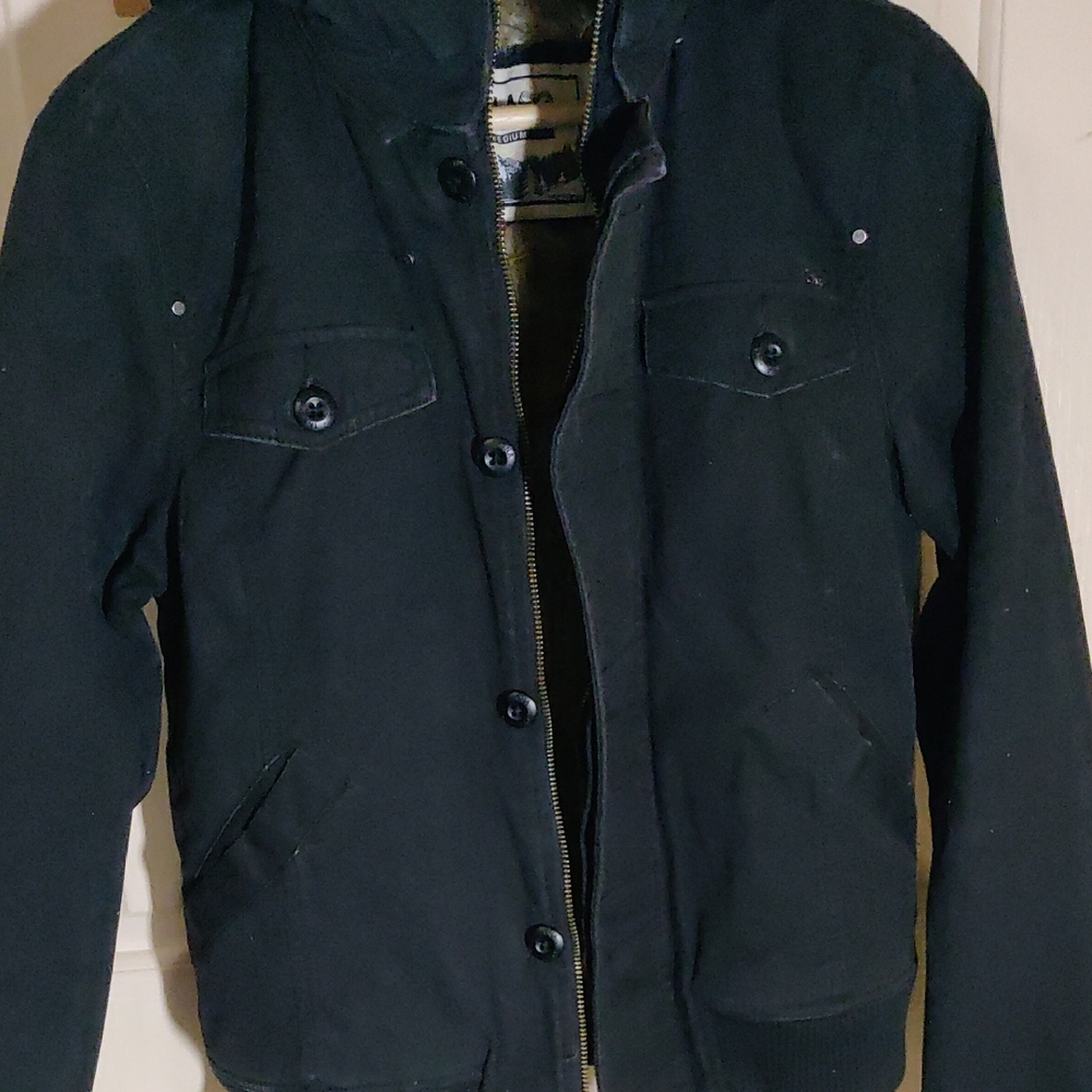 TNA Midnight Black Varsity Jacket